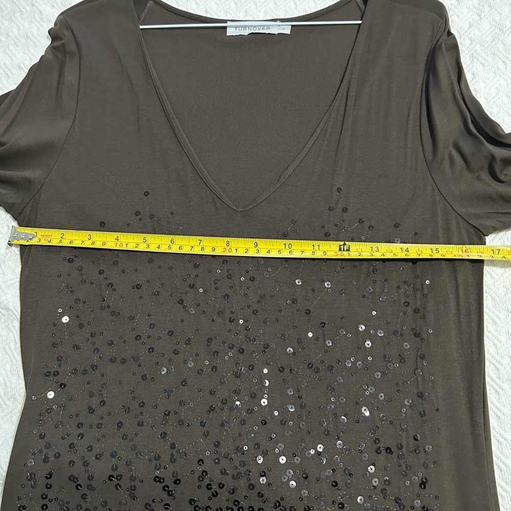 Elegant Brown Sequin Dress - women’s large - Picture 5 of 9